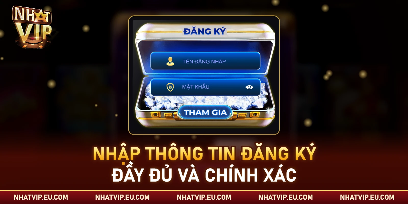 Biểu mẫu điền thông tin đăng ký tài khoản