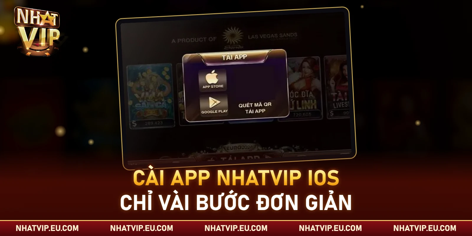 Người dùng iOS chỉ cần vài bước đơn giản để cài đặt app Nhatvip