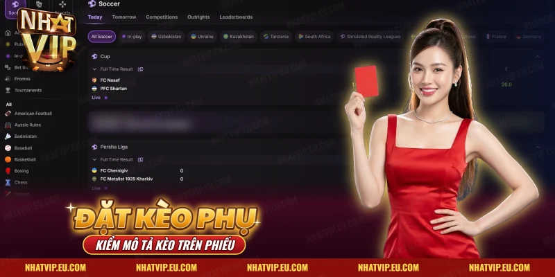 Sảnh Thể Thao nơi bắt đầu đặt kèo phụ bóng đá Nhatvip với danh sách trận đang diễn ra